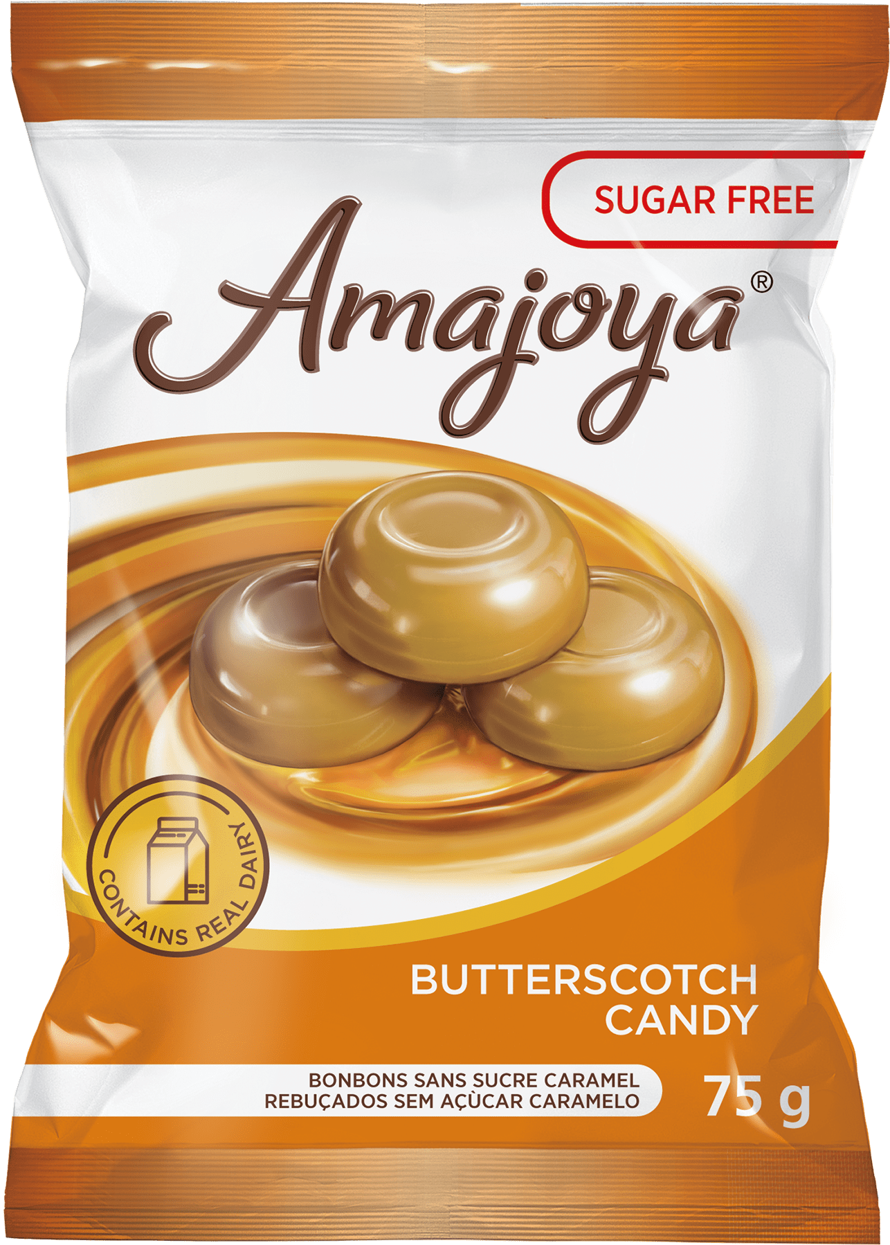 Amajoya Sugar Free Buttermint Candy with Cocoa Filling