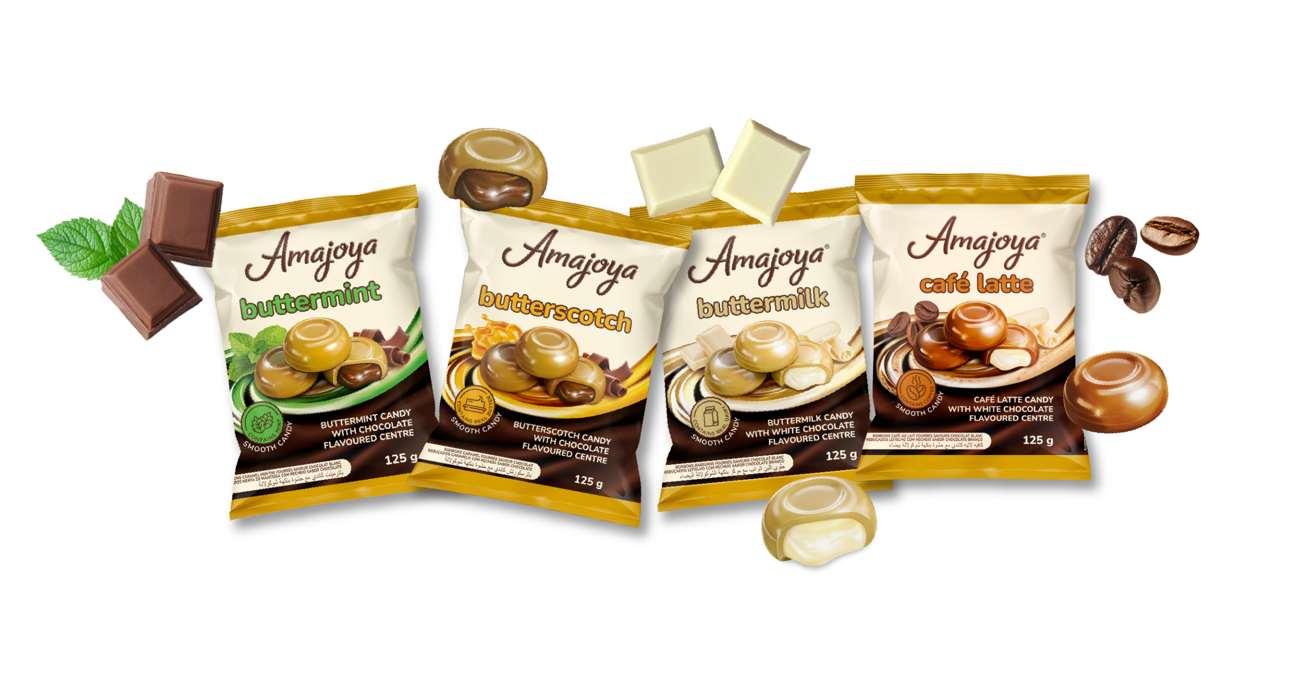 Amajoya Smooth Caramels with filling Candies